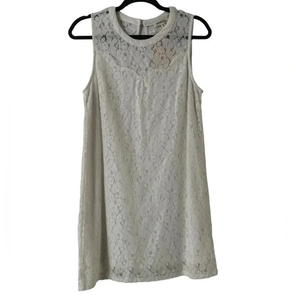NWT Monteau Lace Eyelet White Dress - Picture 1 of 7